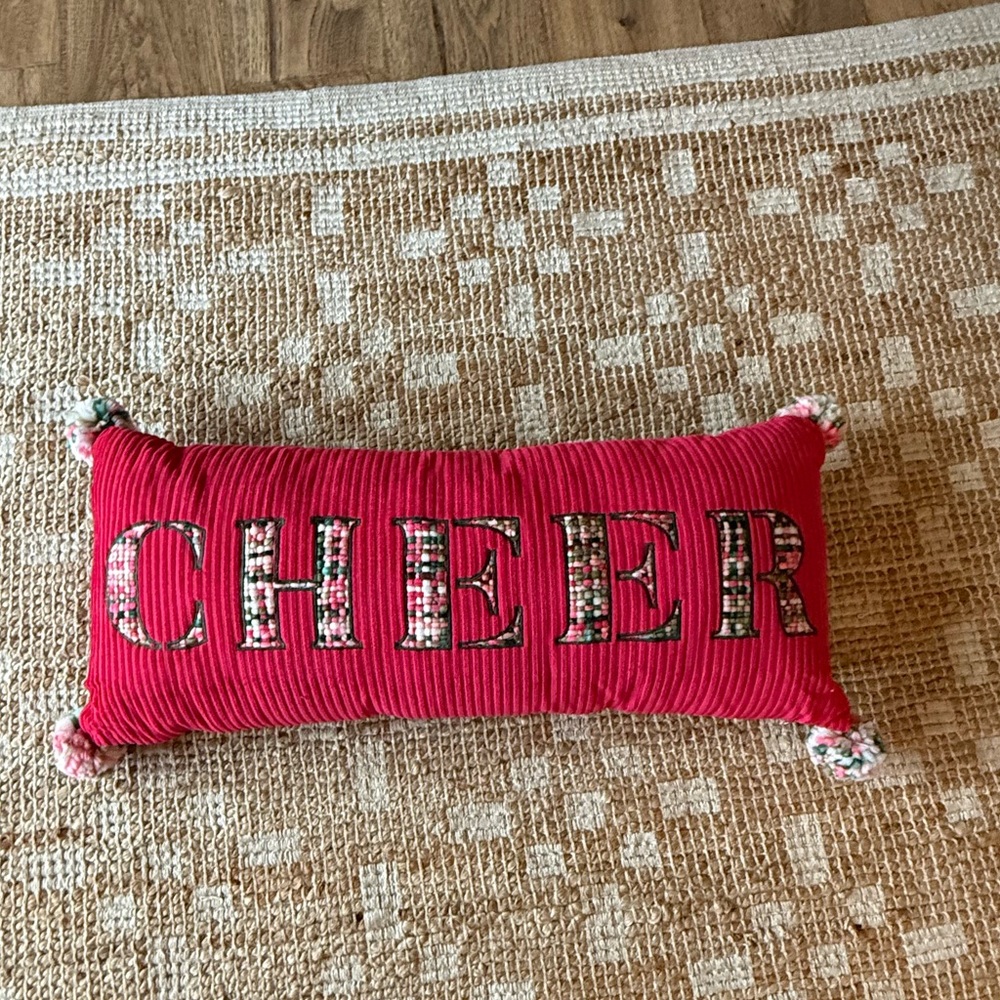 Anthropologie Holiday Pillow